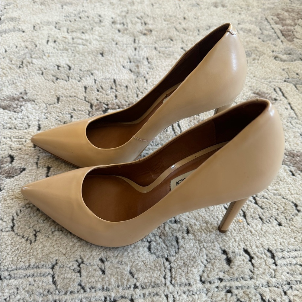 Steve Madden Pump Heels Patent Vala Camel